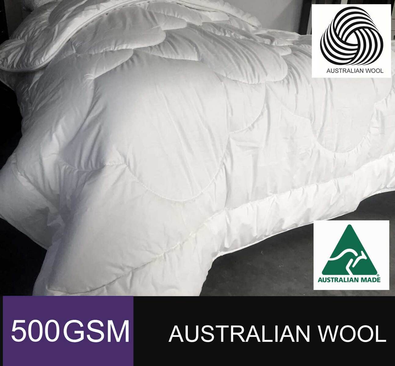 Luxton Duvet/Quilt Luxton 500GSM Microfibre Warm Quilt