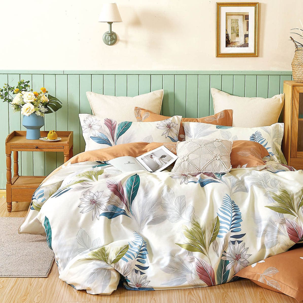 Luxton Quilt Cover Luxton Elena Floral Cotton Quilt Cover Set