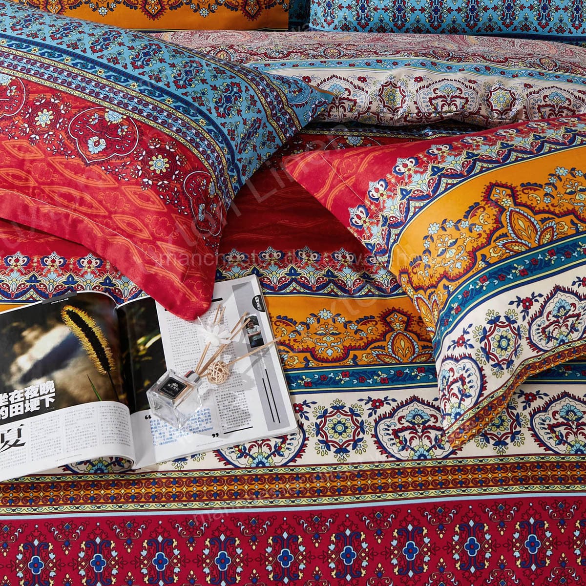 Luxton Quilt Cover Luxton Mandala Striped Quilt Cover Set