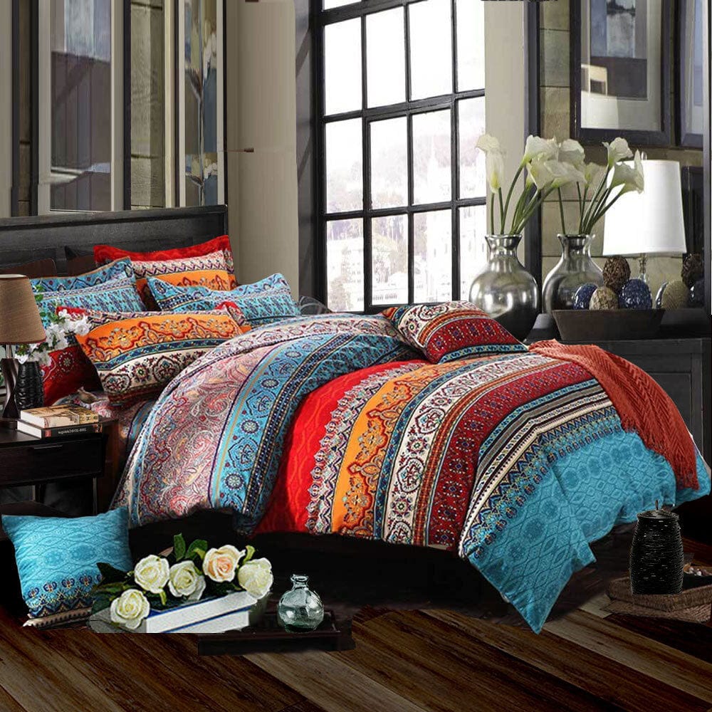 Luxton Quilt Cover Luxton Mandala Striped Quilt Cover Set