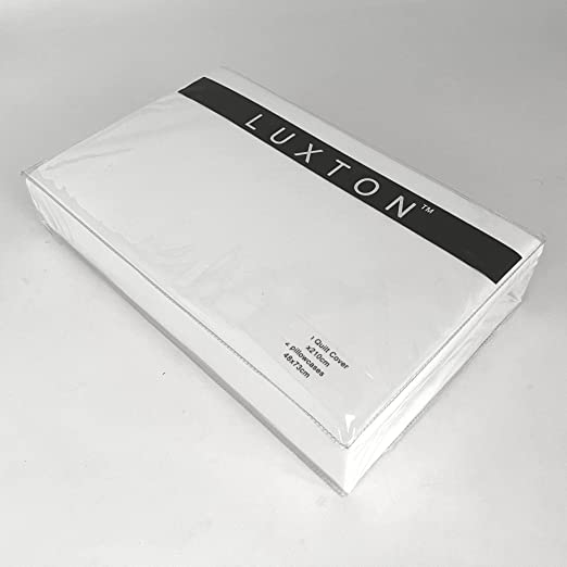 Luxton Quilt Cover Luxton Pure Soft Quilt Cover Set - White Colour