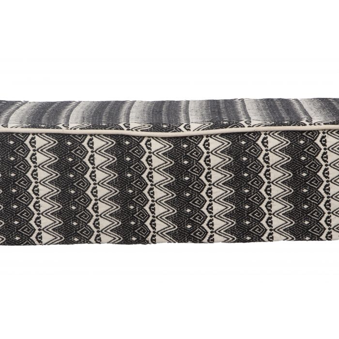 Ava Upholstered Bench Set  WHT/BLK Big Bedding Australia