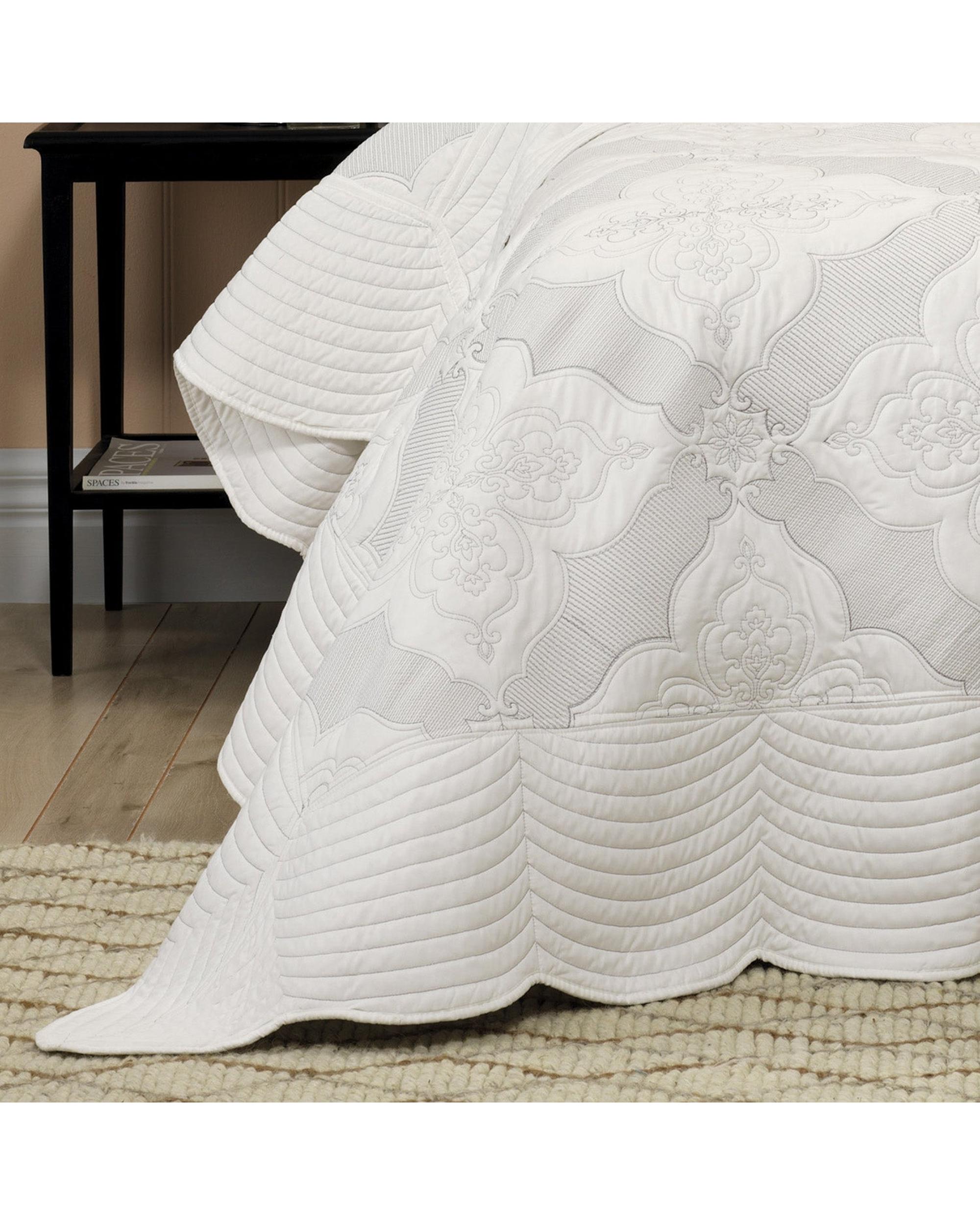 Bianca Bedding MADISON BEDSPREAD SET WHITE Bianca Bedding