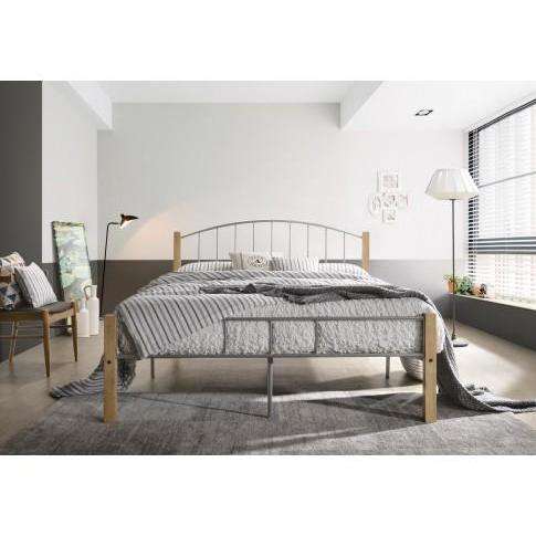 Urban Solid Wood Metal Post Bed frame Big Bedding Australia