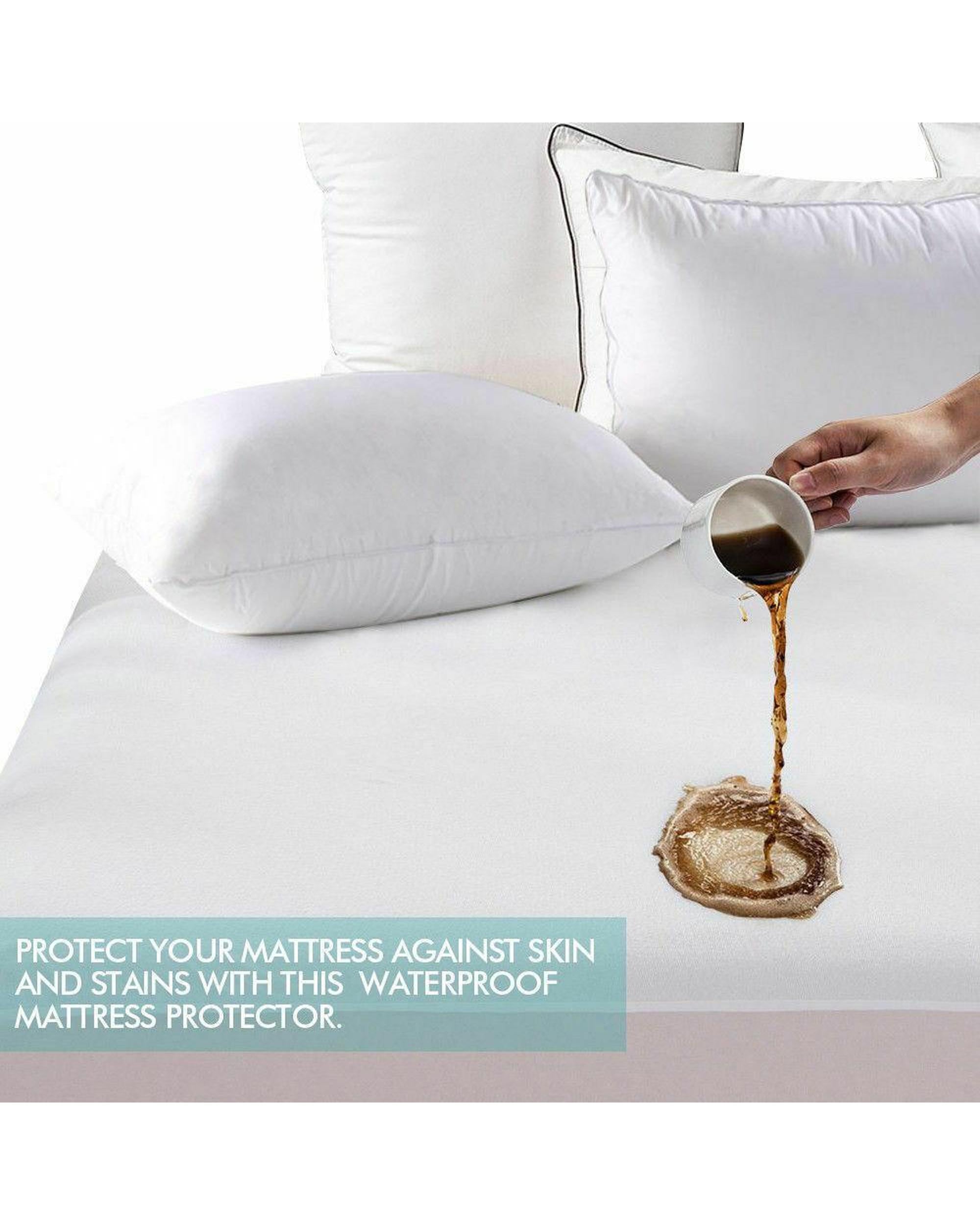 Fitted Waterproof Bed Mattress Protectors Covers Single Dreamz