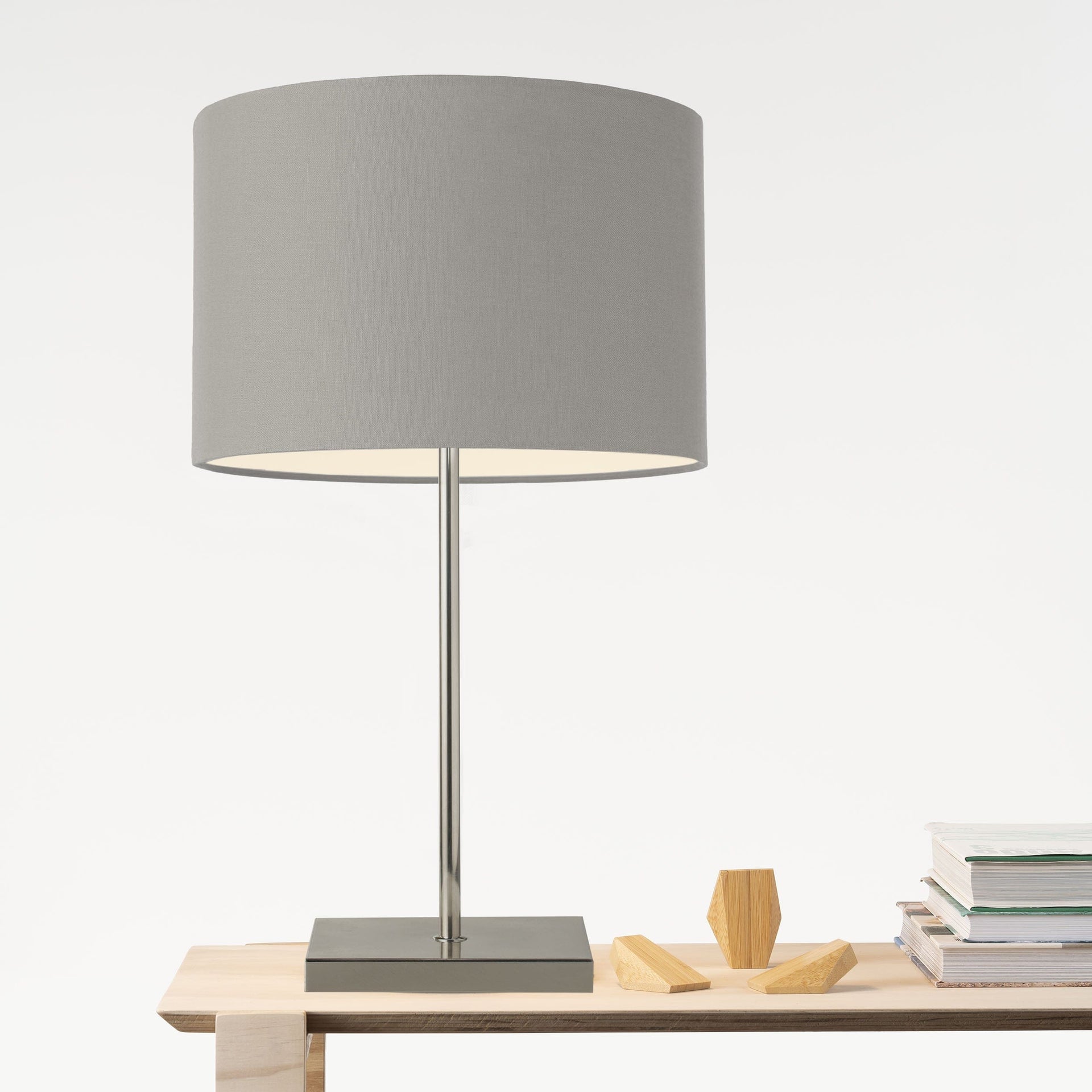 Mayfield Lighting Table Lamp Mayfield Lighting Felix Brushed Chrome Table Lamp