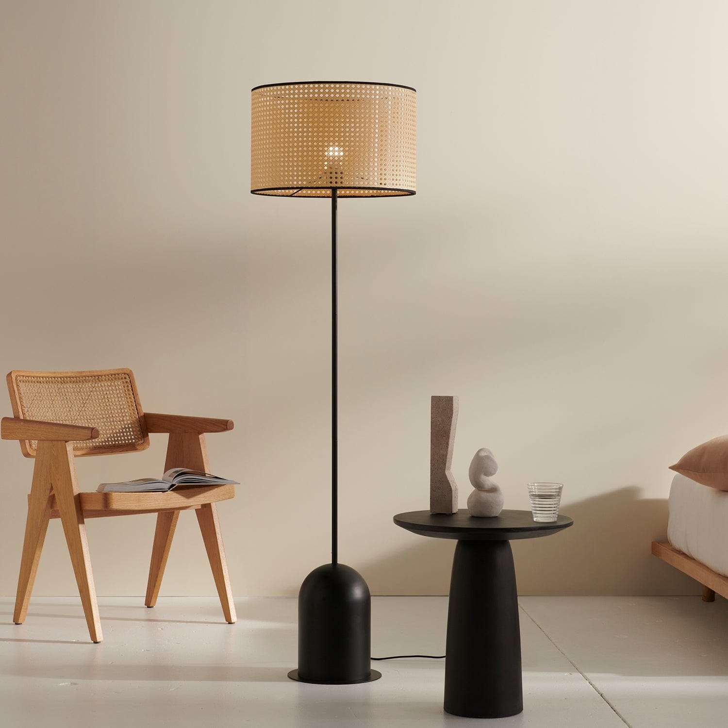 Mayfield Lighting Floor Lamp Mayfield Lighting Kimi Black Floor Lamp