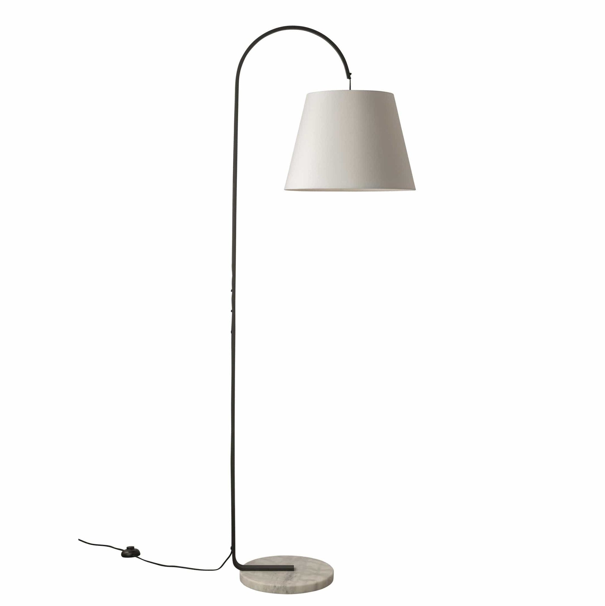 Mayfield Lighting Floor Lamp Mayfield Lighting Silas Floor Lamp, White Shade