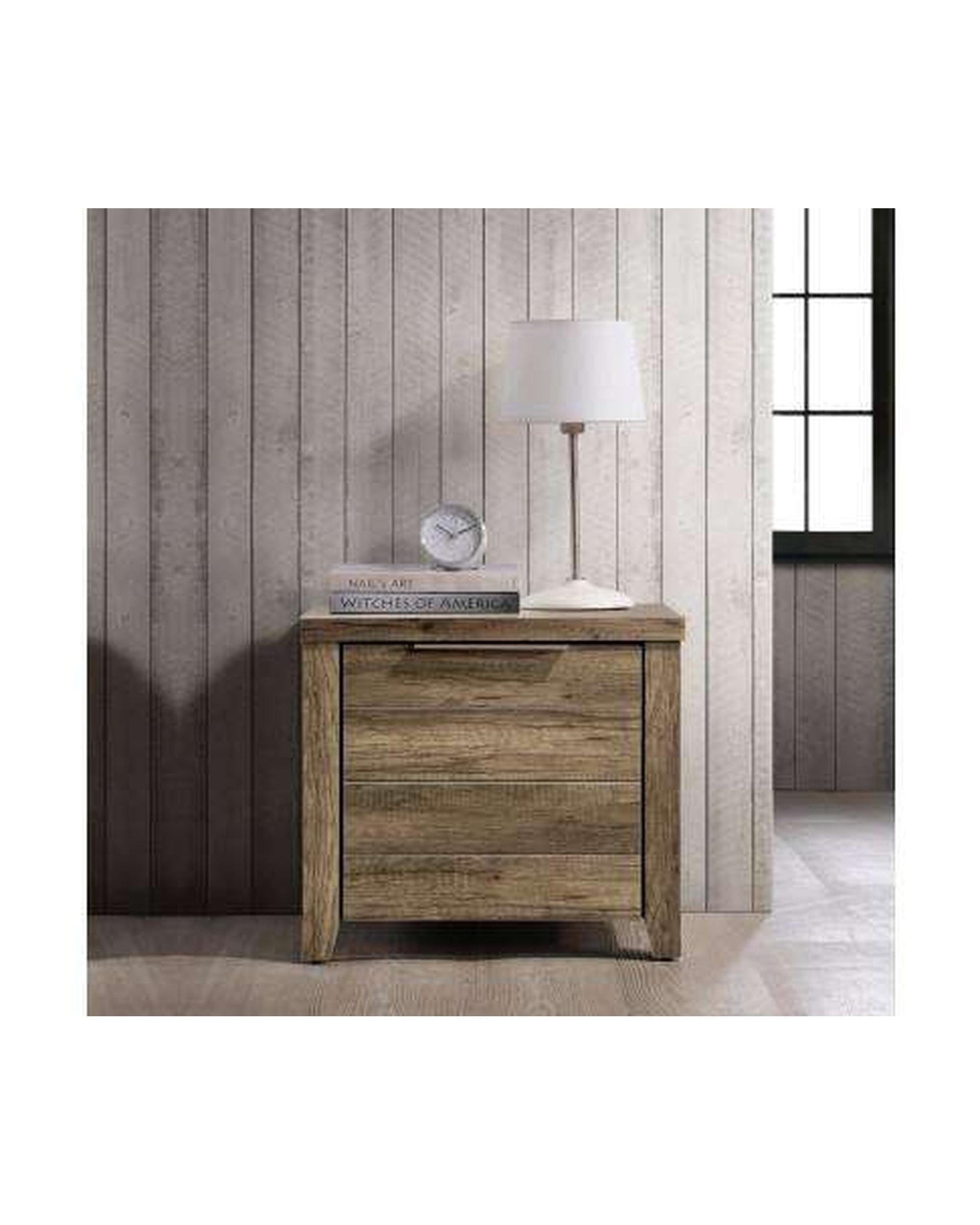 Melbournians Furniture Bedside Table Alice 2 Drawer Night Stand (Bedside)