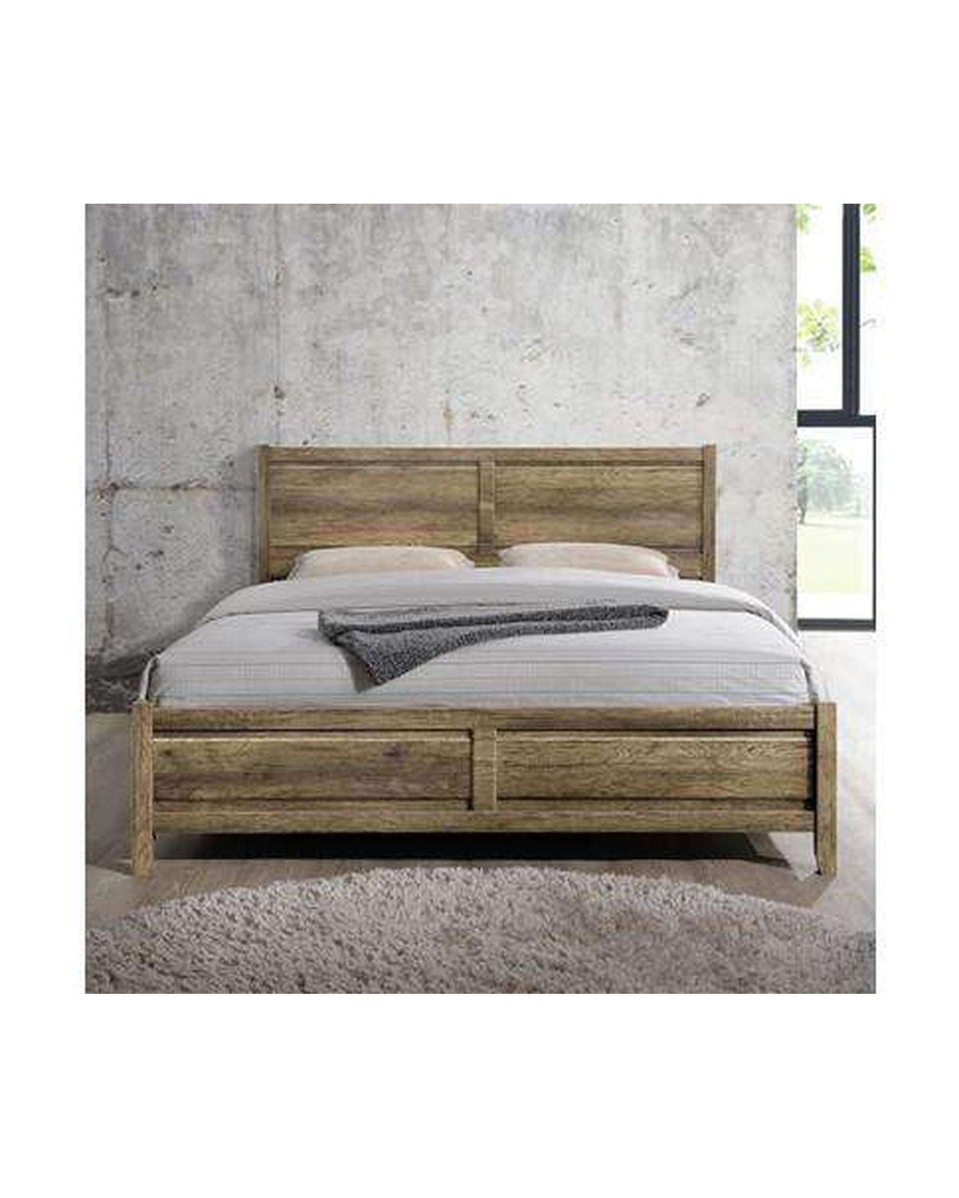 Melbournians Furniture Bedframe Alice Bed Queen Oak