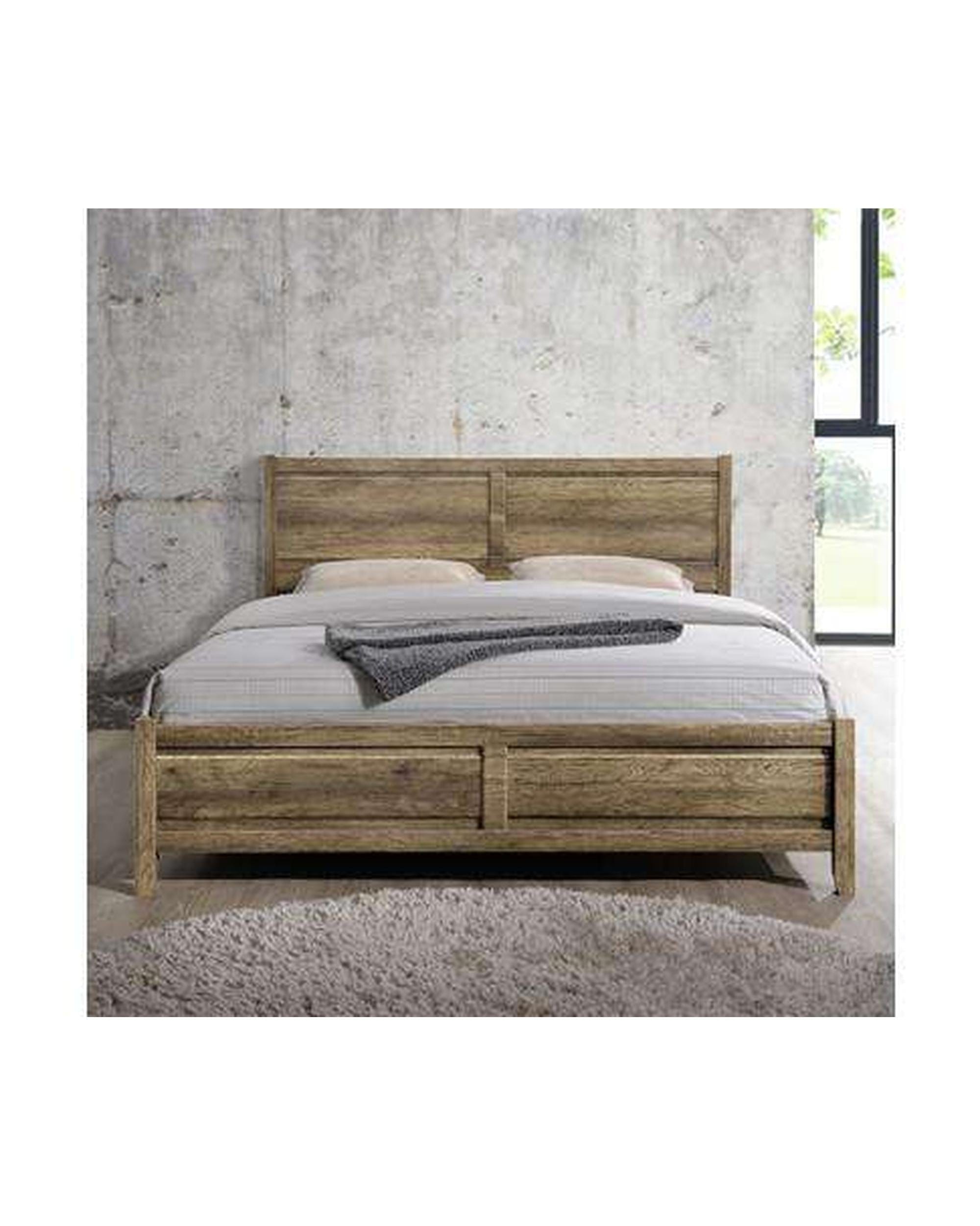 Melbournians Furniture Bedframe Alice Bed Queen Oak