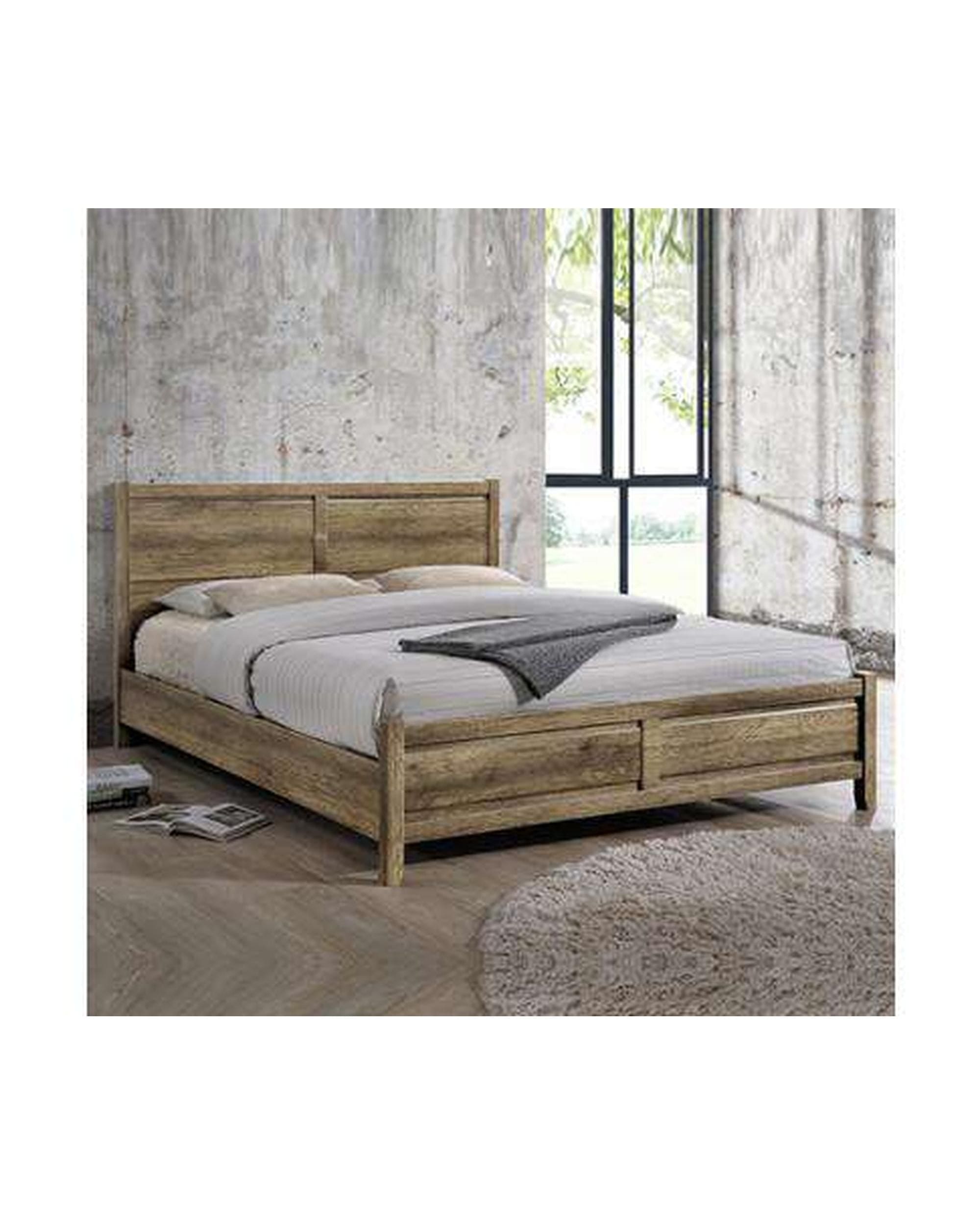 Melbournians Furniture Bedframe Alice Bed Queen Oak