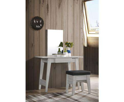 Melbournians Furniture Dressing Table Dressing Table With Stool In White Oak
