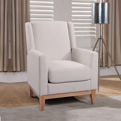 Melbournians Furniture Accent Chair Emily Arm Chair Beige Colour