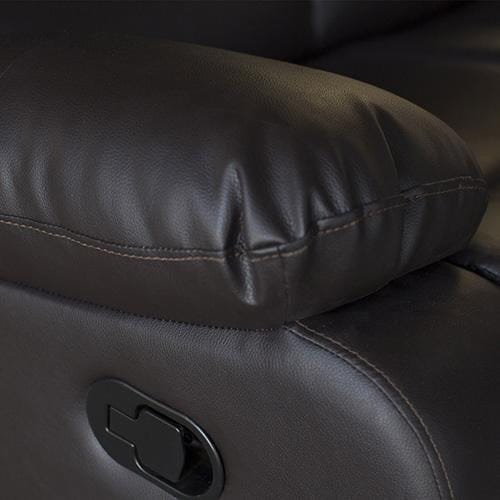 Melbournians Furniture Accent Chair Fantasy Recliner Pu Leather 1R Brown