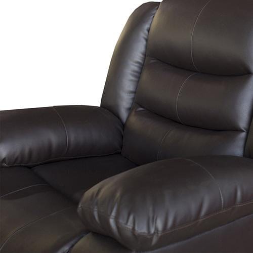 Melbournians Furniture Accent Chair Fantasy Recliner Pu Leather 1R Brown