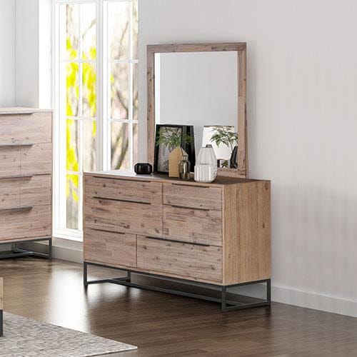 Melbournians Furniture Chest of Drawers Hannah Dresser With Mirror