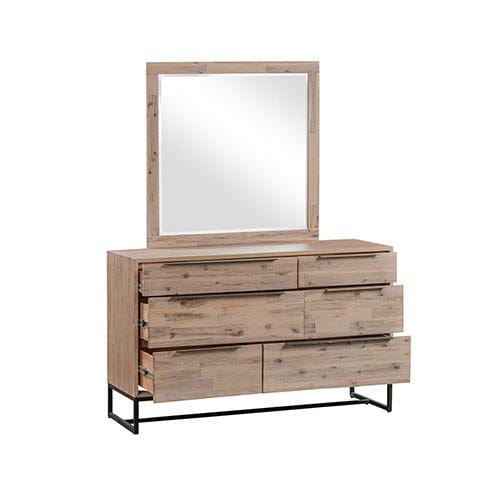 Melbournians Furniture Chest of Drawers Hannah Dresser With Mirror