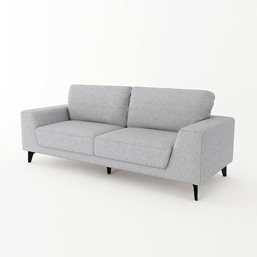 Melbournians Furniture Sofa Hopper 3 Seater Fabric Sofa Light Grey Colour