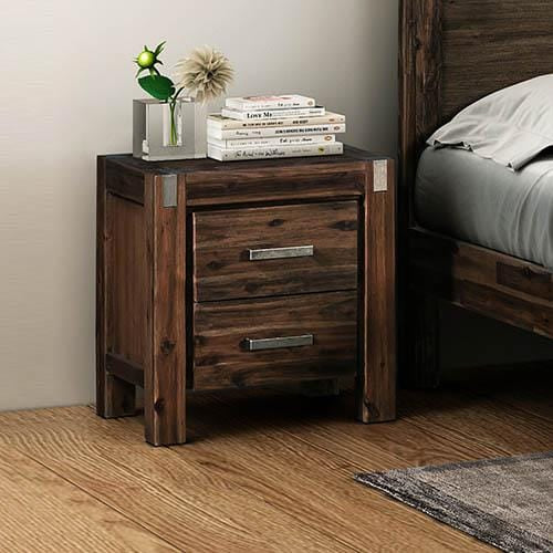 Melbournians Furniture Bedside Table Java Bedside Table Chocolate