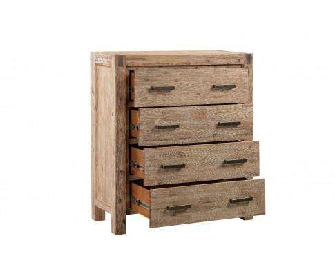 Melbournians Furniture Chest of Drawers Java Tallboy Oak