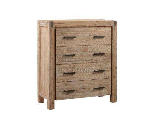 Melbournians Furniture Chest of Drawers Java Tallboy Oak