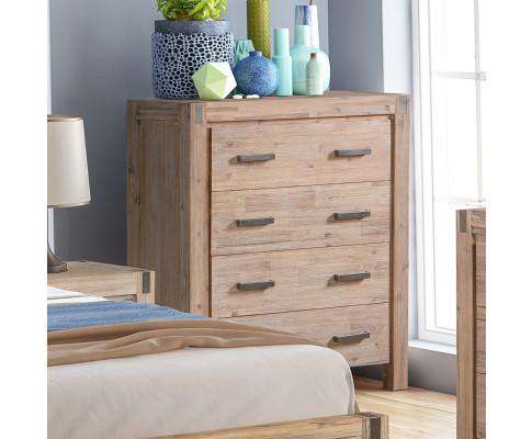 Melbournians Furniture Chest of Drawers Java Tallboy Oak