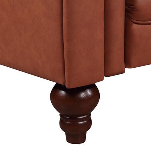 Melbournians Furniture Accent Chair Madeline 1 Seater Brown