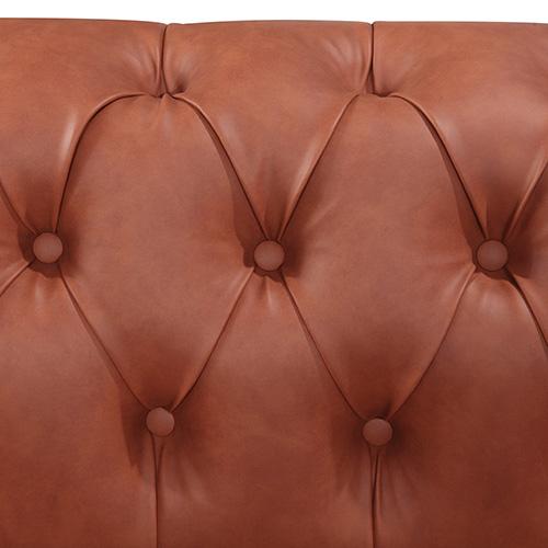 Melbournians Furniture Accent Chair Madeline 1 Seater Brown