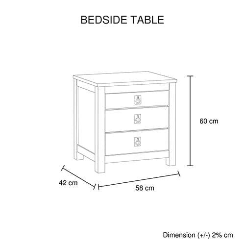 Melbournians Furniture Bedside Table Noe Bedside Table