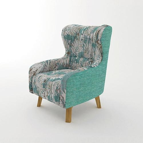 Melbournians Furniture Accent Chair Rose Arm Chair Printing on Seat