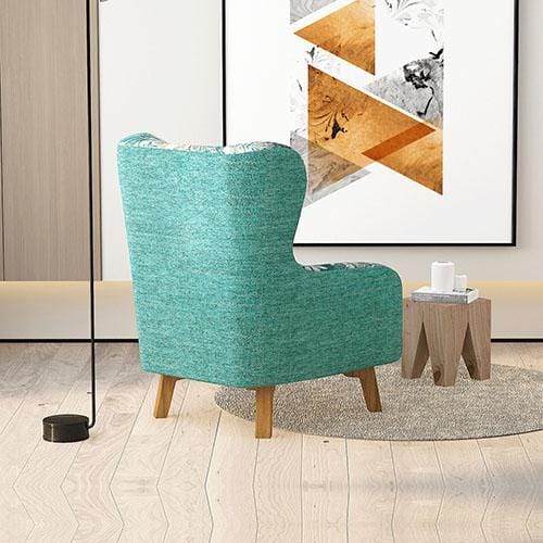 Melbournians Furniture Accent Chair Rose Arm Chair Printing on Seat