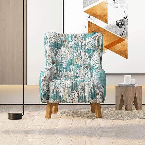 Melbournians Furniture Accent Chair Rose Arm Chair Printing on Seat