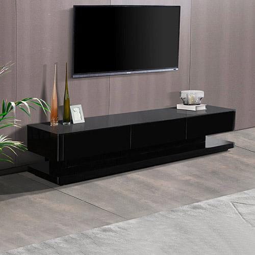 Melbournians Furniture TV Unit Suprilla TV Cabinet Black Colour