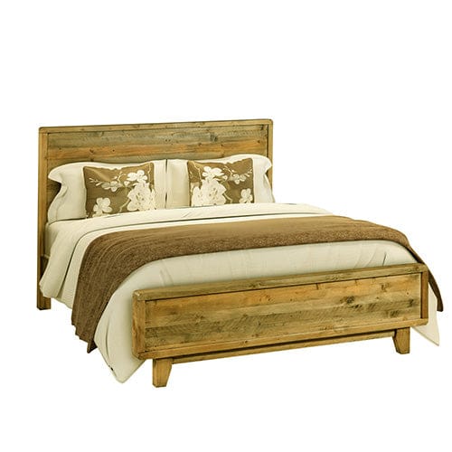Melbournians Furniture Bedframe Woodstyle Solid Timber Bed Frame In Rustic Texture Multiple Size Bed Frame
