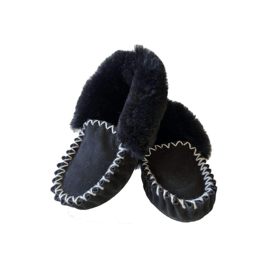 Merino Craft UGG 5 (MALE) Merino Craft Moccasins  - Black