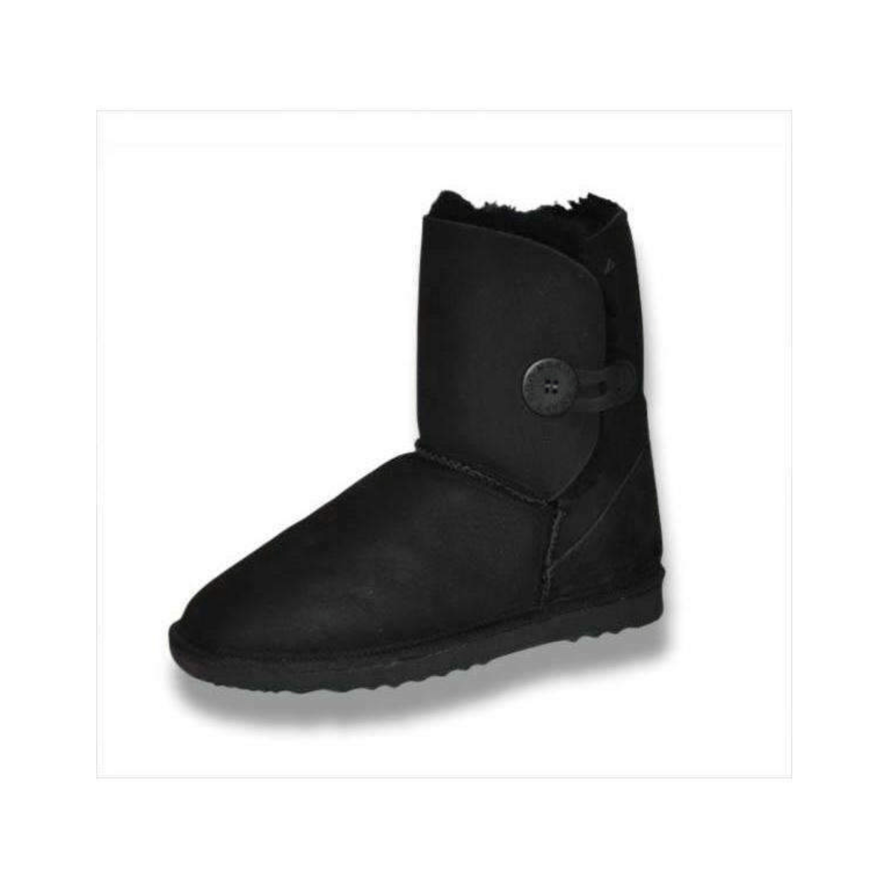 Merino Craft UGG 5   (MALE) Merino Craft Short One Button UGG - Black