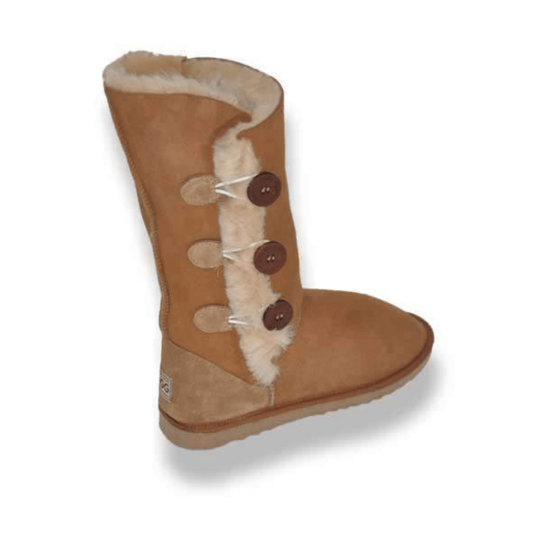 Merino Craft UGG Merino Craft Tall Three Button UGG - Chestnut