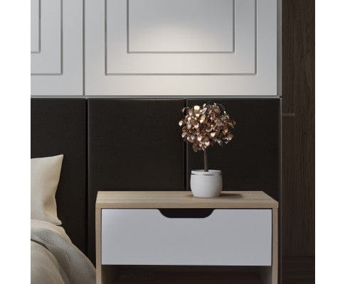 Milano Decor Bedside Table Bedside Table Manly Drawers Nightstand Unit Cabinet Storage