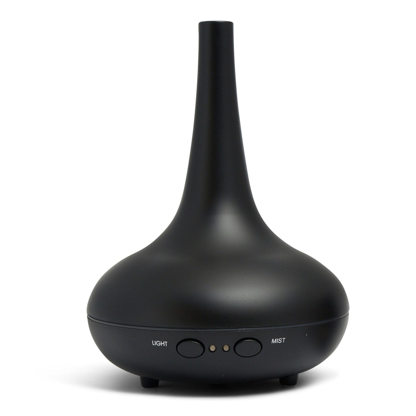 Milano Decor Diffuser Essential Oil Diffuser Ultrasonic Humidifier Aromatherapy LED Light 200ML 3 Oils 15 x 15 x 20cm Black