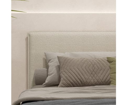 Milano Decor Bedhead Milano Decor Gia Boucle Bedhead Headboard Upholstered Luxury Cushioned White