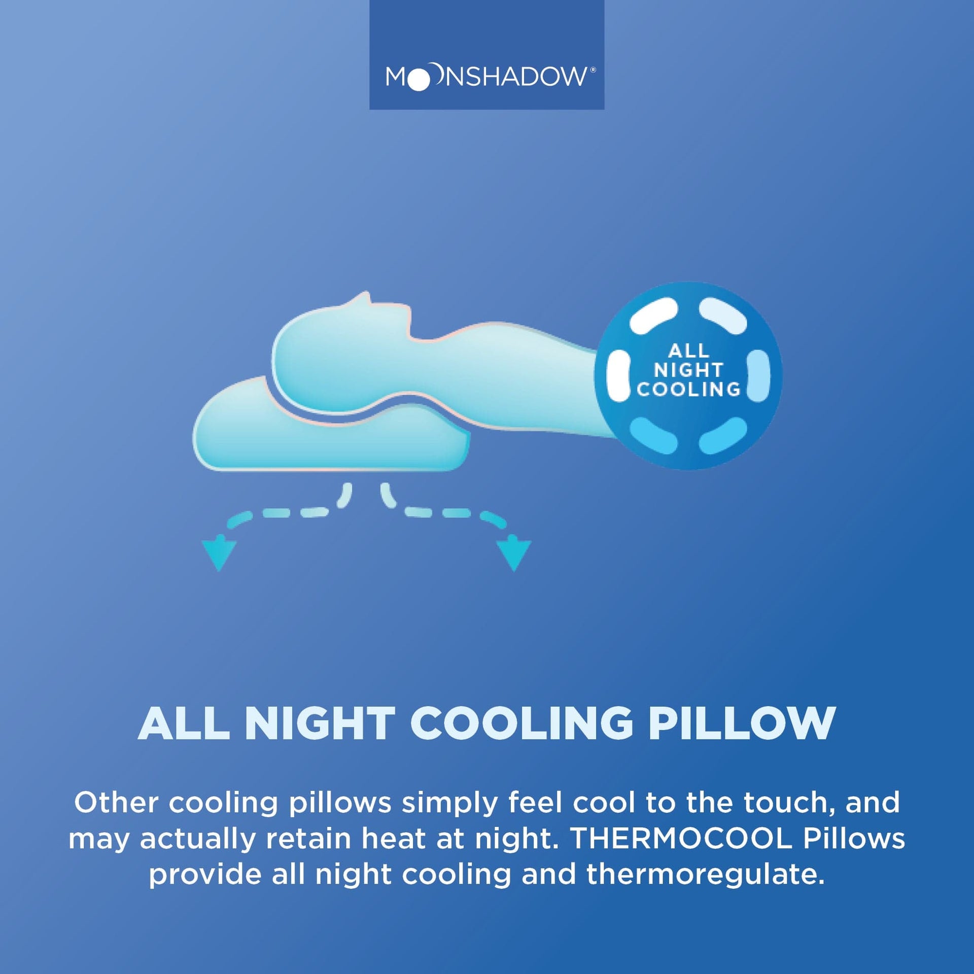 Moonshadow Pillows/Cushions Moonshadow Adjustable Cube Thermocool Pillow