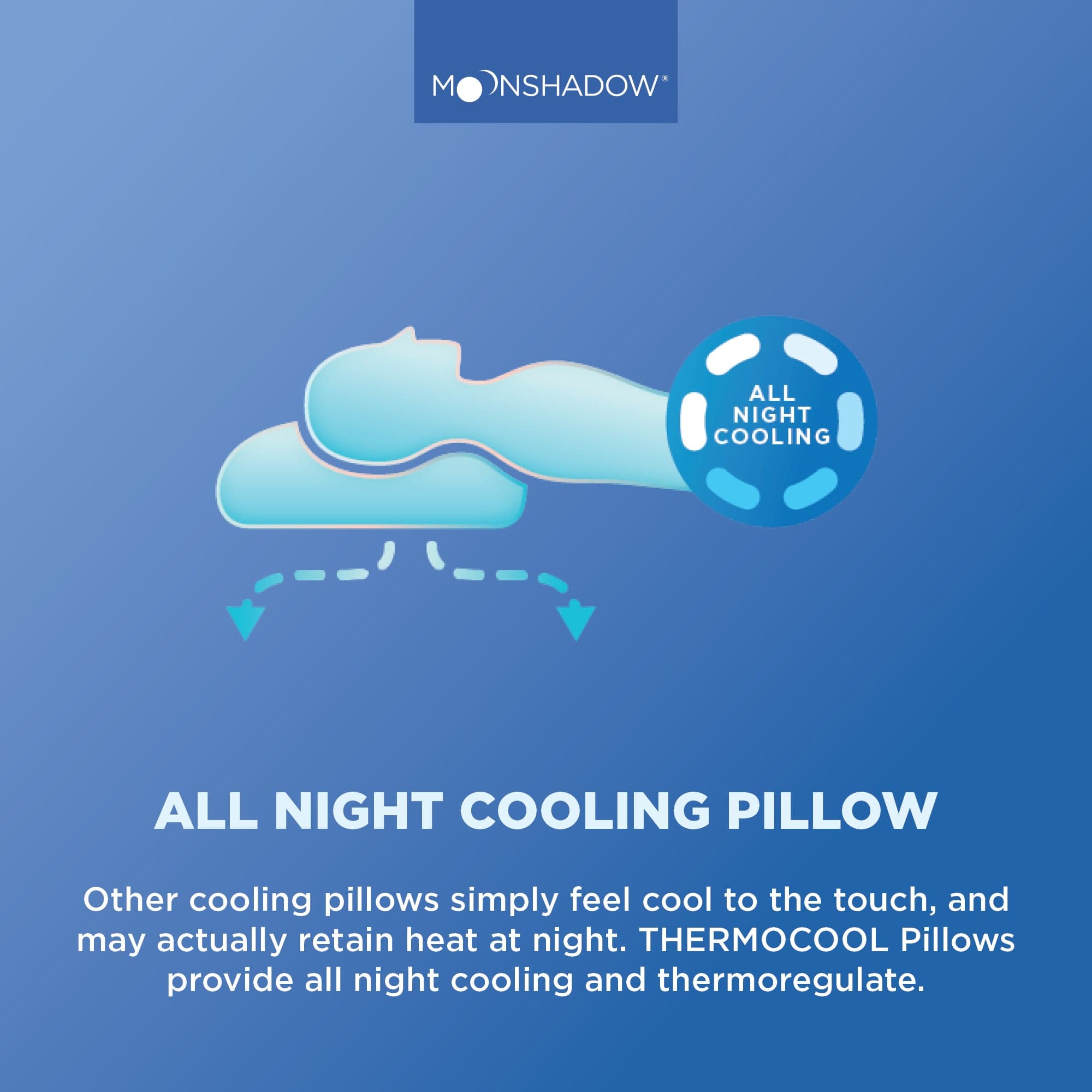Moonshadow Pillows/Cushions Moonshadow Adjustable Cube Thermocool Pillow
