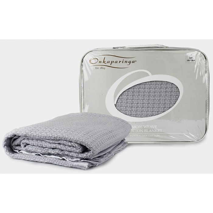 Onkaparinga Baby Moss Weave Cotton Blanket - Bassinet Onkaparinga