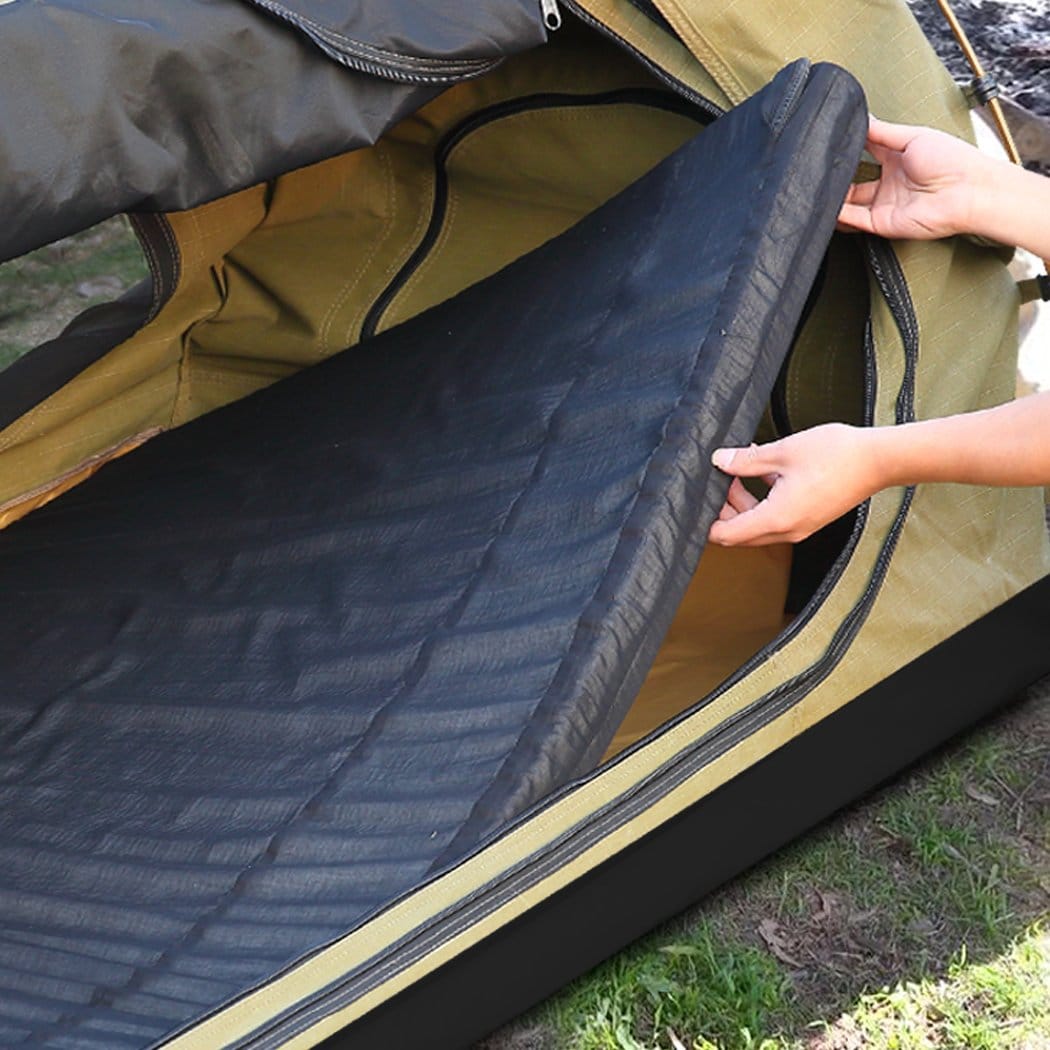 Mountview Outdoor Sleeping Double Swag Camping Swags Canvas Dome Tent Free Standing Grey