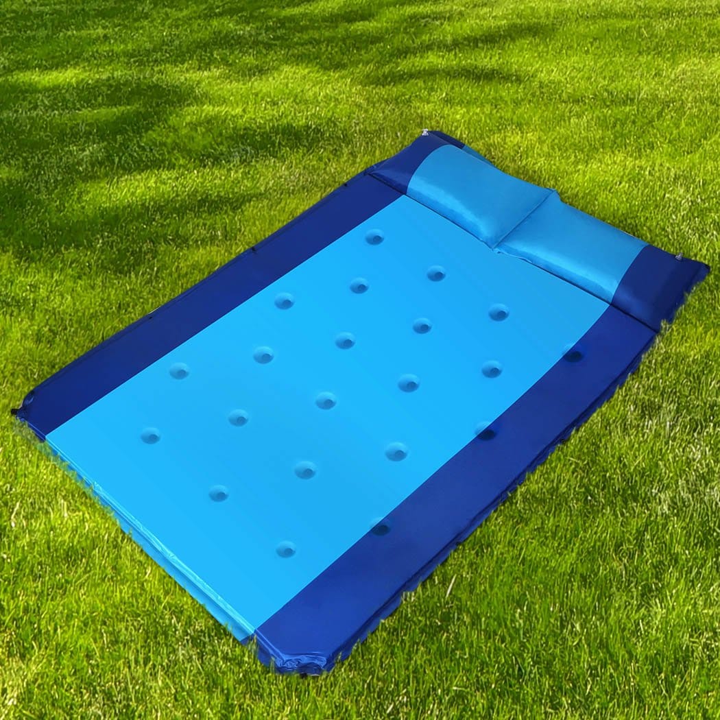 Mountview Outdoor Sleeping Self Inflating Mattress Double Sleeping Mat Air Bed Pad Camping Hiking Pillow
