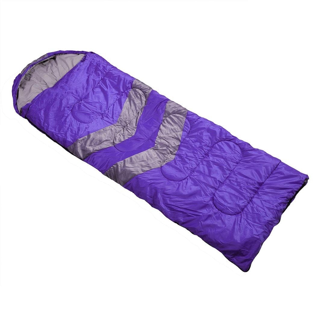 Mountview Outdoor Sleeping Single Sleeping Bag Bags Outdoor Camping Hiking Thermal -10 deg Tent