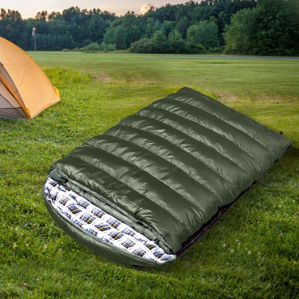Mountview Outdoor Sleeping Sleeping Bag Double Bags Outdoor Camping Hiking Thermal -10 deg Tent