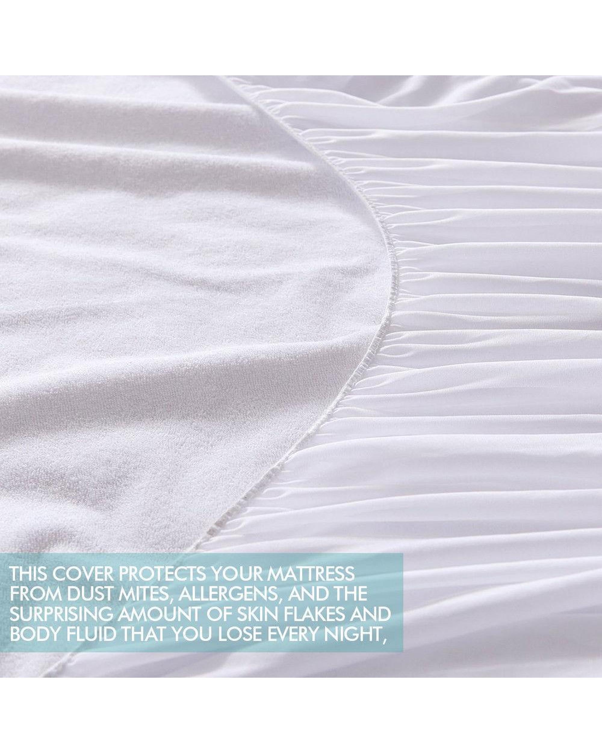 Fitted Waterproof Bed Mattress Protectors Covers King Single Dreamz