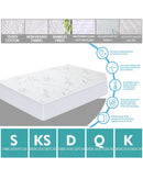Fitted Waterproof Bed Mattress Protectors Covers King Single Dreamz